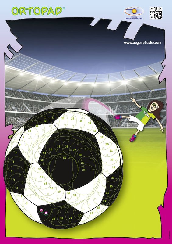 Motivasjonsplakat Fotball jente