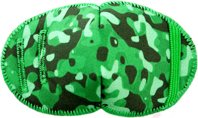 Hovedbilde Øyelapp med strikk Grønn kamuflasje