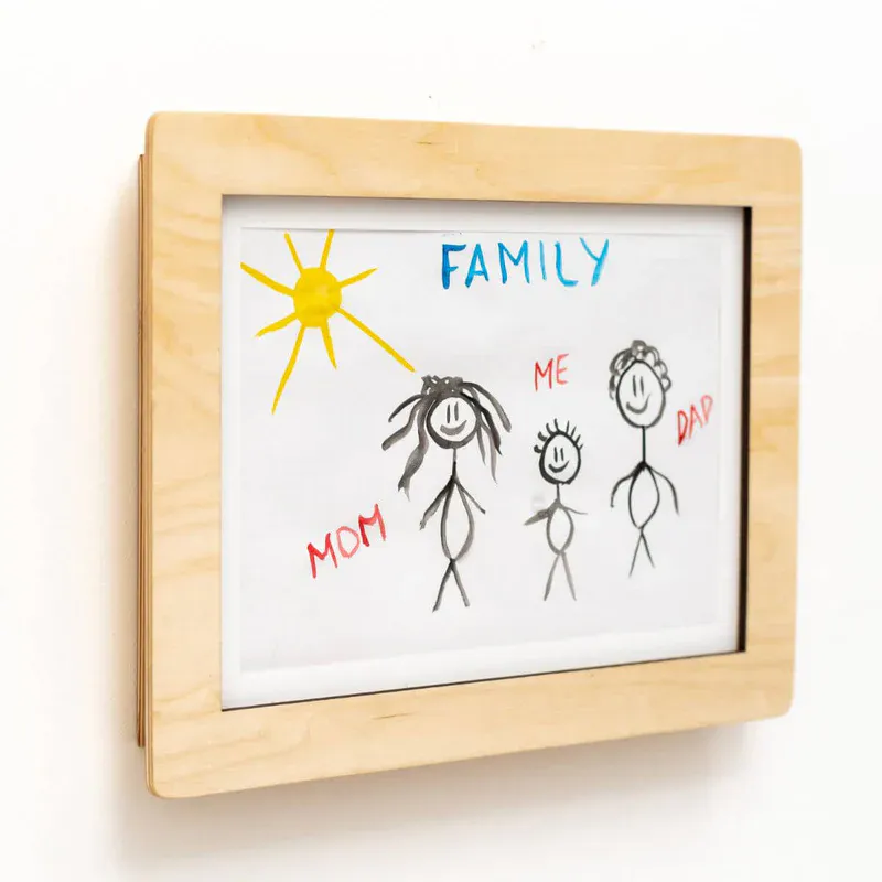 Barne Tegneramme A4 – Changeable Artwork Frame Enjoy The Wood