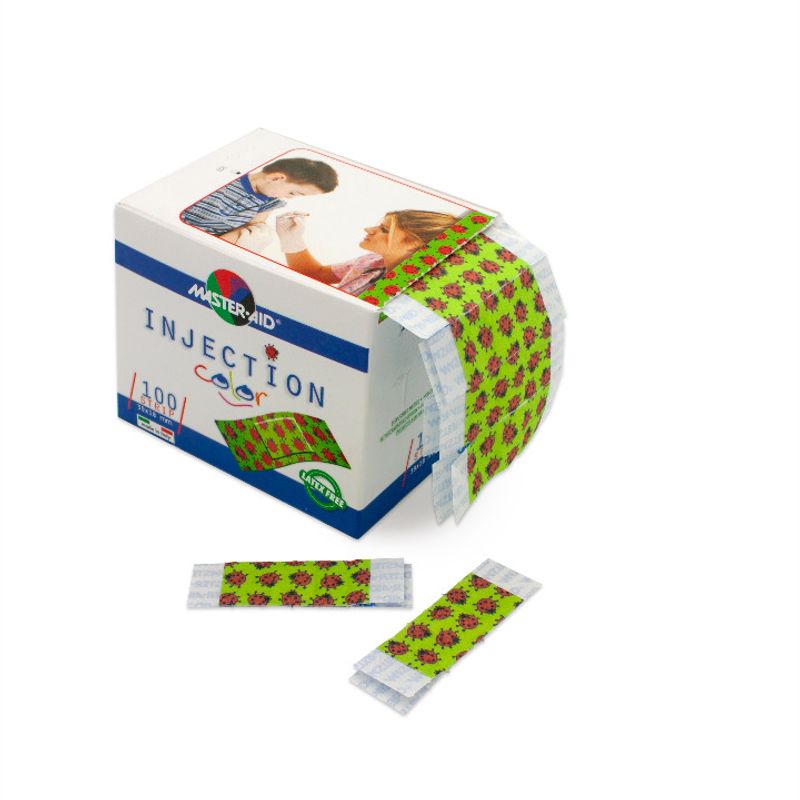 Barneplaster på rull - Marihøne (100 stk)