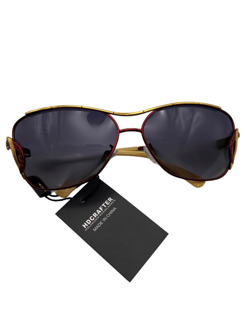 Hovedbilde HDCRAFTER stilrene dame solbriller rød/gull