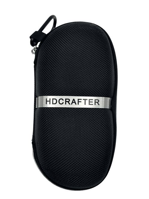 Hovedbilde HDCRAFTER hardt brilleetui med glidelås og ...
